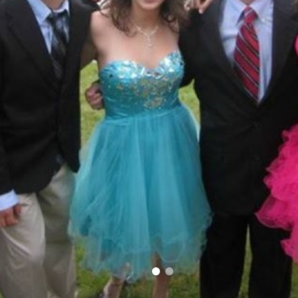 Blue jovani dress - Picture 2 of 2